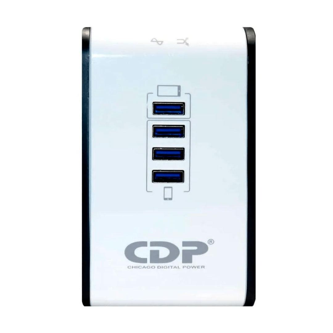 CDP R2CU-AVR1008I Estabilizador 1000V 500W 4USB 8 Salidas