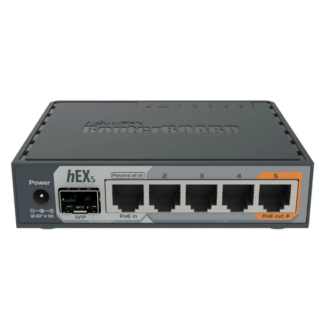 MIKROTIK RB760IGS HEX S Router 5 Puertos Gigabit Ethernet USB MicroSD RouterOS L4