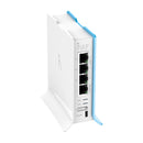 MIKROTIK RB941-2nD-TC - (HAP LITE TC) 4 PORTAS ETHERNET RÁPIDAS, WI-FI 2,4 GHZ 802.11 B/G/N E BASE DE TORRE