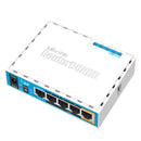 MIKROTIK RB951Ui-2nD - ROUTERBOARD, 5 PORTAS RÁPIDAS, 1 PORTA USB, WIFI 2.4 GHZ 802.11 B/G/N, ÓTIMA COBERTURA COM ANTENA DE 2,5 DBI, ATÉ 1 WATT DE POTÊNCIA
