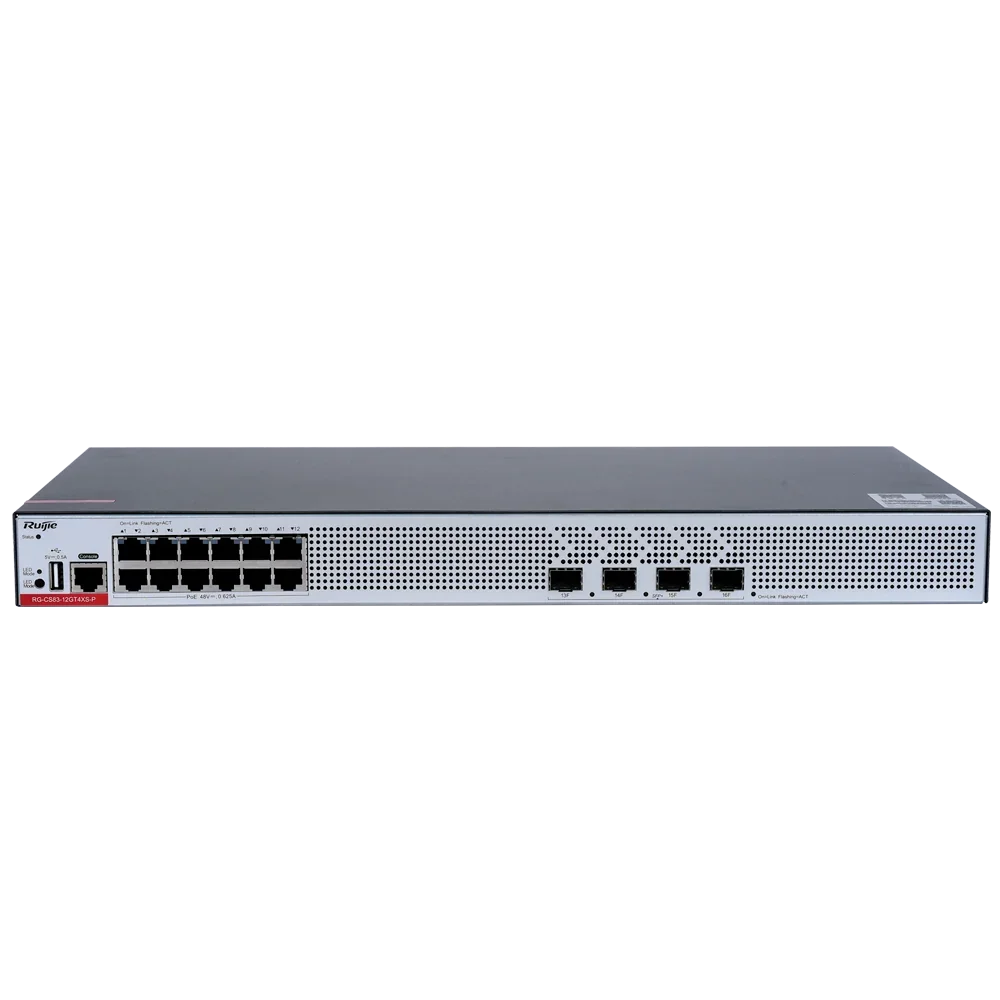 RUIJIE REYEE RG-CS83-12GT4XS-P Switch 12 Puertos Gb PoE+ 4Uplinks 10G SFP+ L3