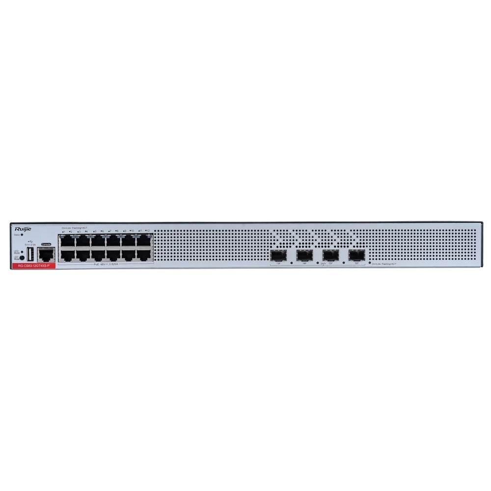 RUIJIE REYEE RG-CS83-12GT4XS-P Switch 12 Puertos Gb PoE+ 4Uplinks 10G SFP+ L3