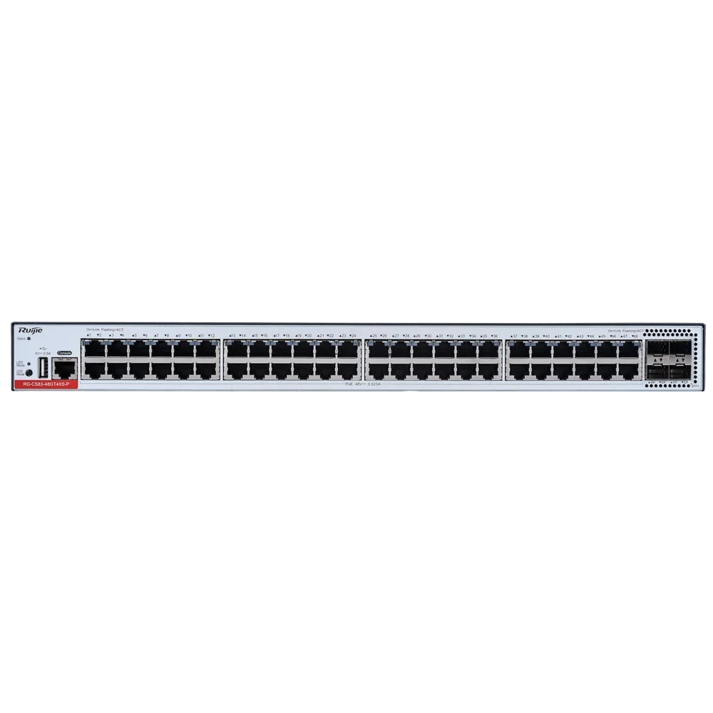 RUIJIE REYEE RG-CS83-48GT4XS-P Switch 48 Puertos Gb PoE+ 4Uplinks 10G L3
