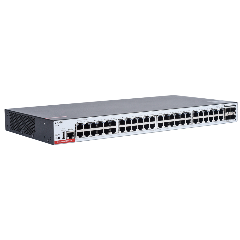 RUIJIE REYEE RG-CS83-48GT4XS-P Switch 48 Puertos Gb PoE+ 4Uplinks 10G L3