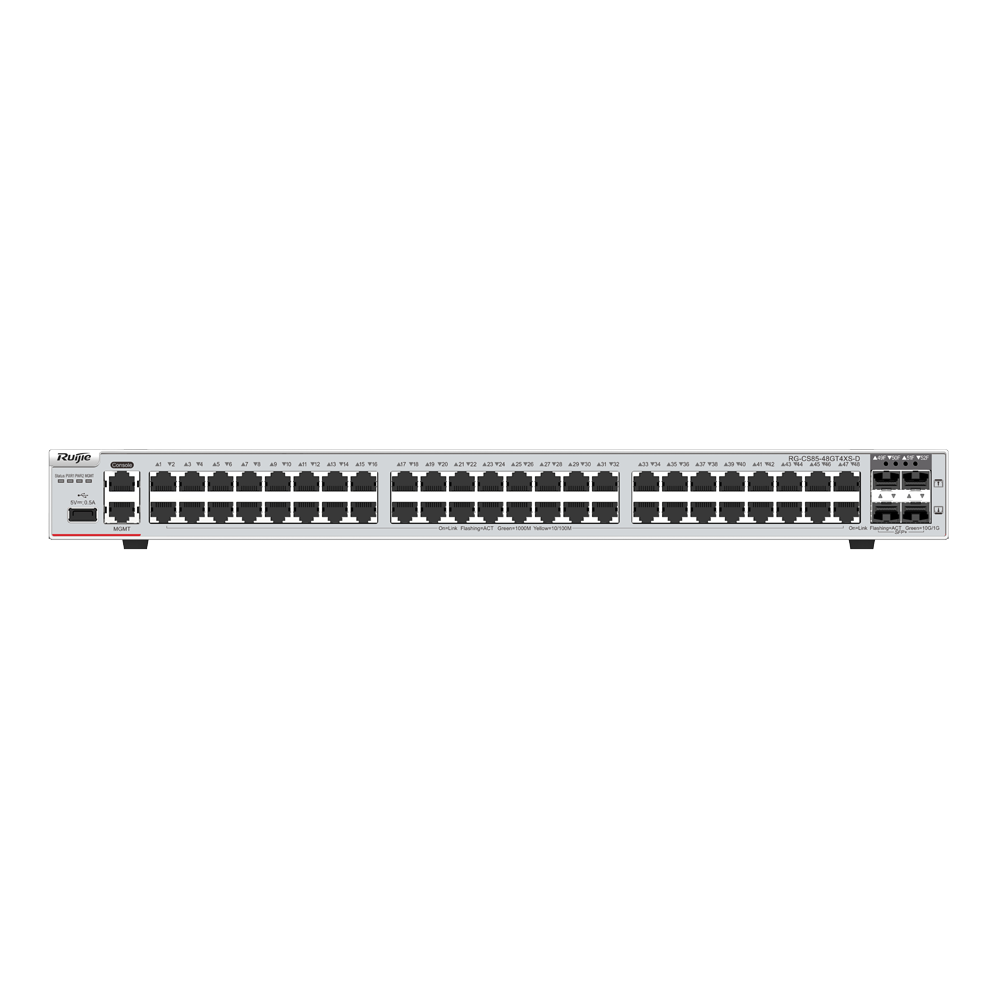 RUIJIE REYEE RG-CS85-48GT4XS-D Switch 48 Puertos Gb RJ45 4Uplinks 10G L3