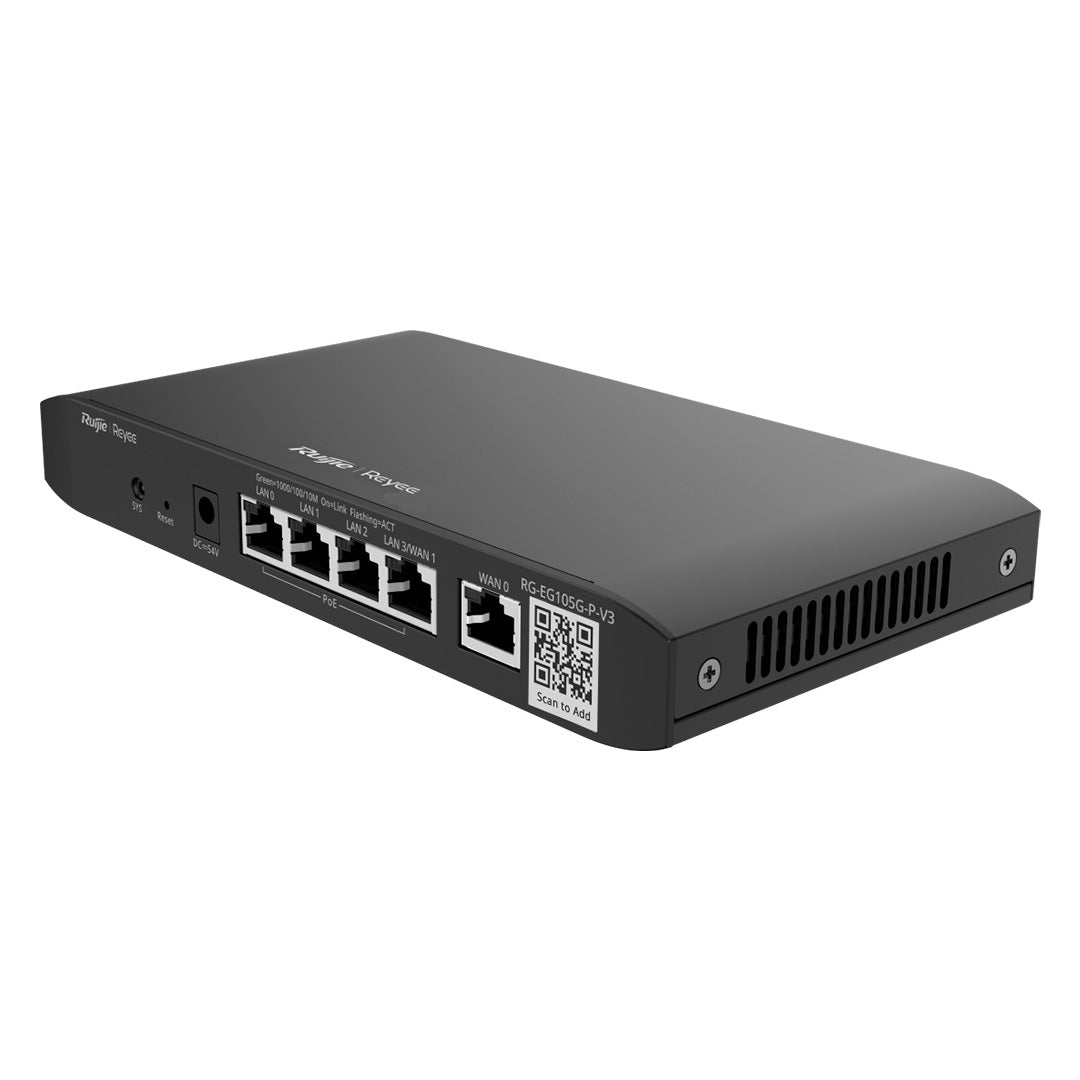 RUIJIE REYEE RG-EG105G-P-V3 Router PoE 5 Puertos Gigabit Cloud