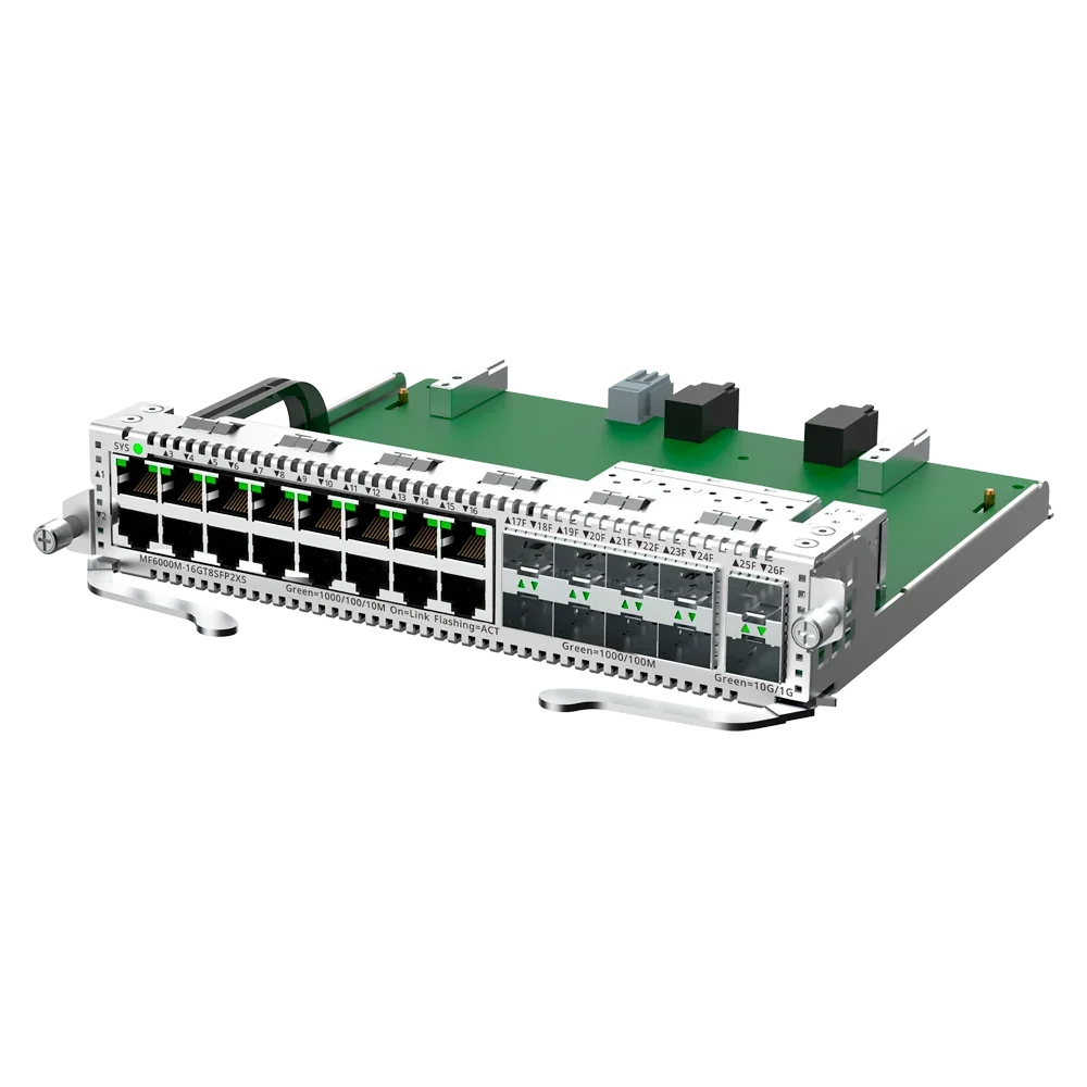 RUIJIE REYEE RG-MF6000M-16GT8SFP2XS E-Lighten Tarjeta Modular 16Gb 8SFP Gb 2SFP+ 10G para Switch