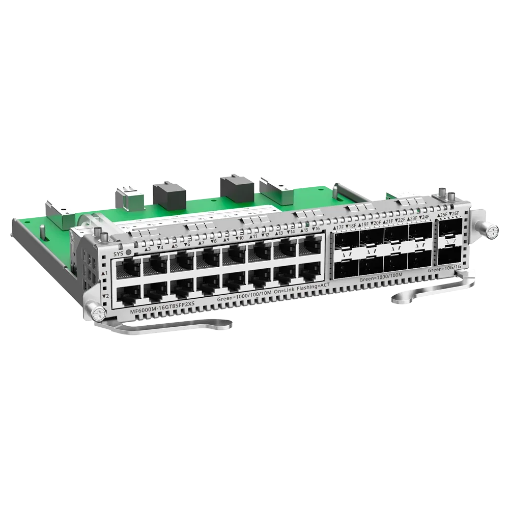 RUIJIE REYEE RG-MF6000M-16GT8SFP2XS E-Lighten Tarjeta Modular 16Gb 8SFP Gb 2SFP+ 10G para Switch