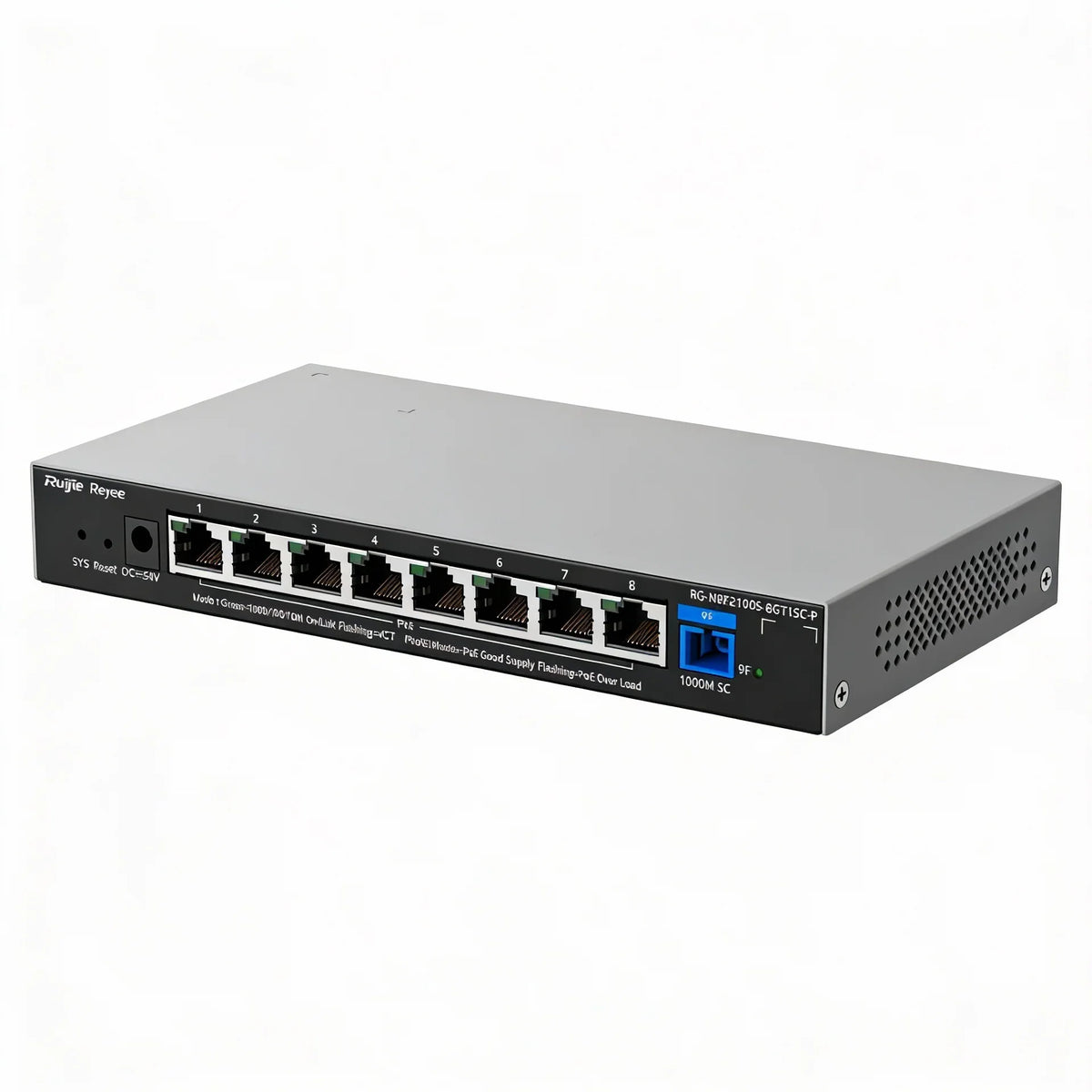 RUIJIE REYEE RG-NBF2100S-8GT1SC-P Switch PoE 8 Puertos Gigabit + 1 SC L2 Cloud