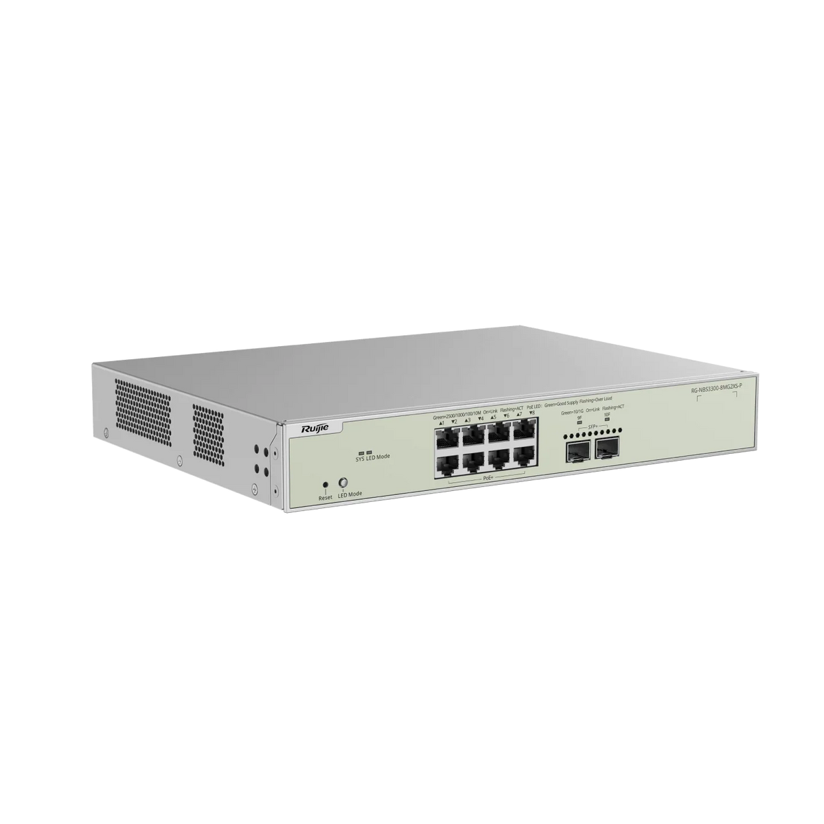 RUIJIE REYEE RG-NBS3300-8MG2XS-P Switch 8 Puertos MultiGigabit PoE 2SFP+ Cloud