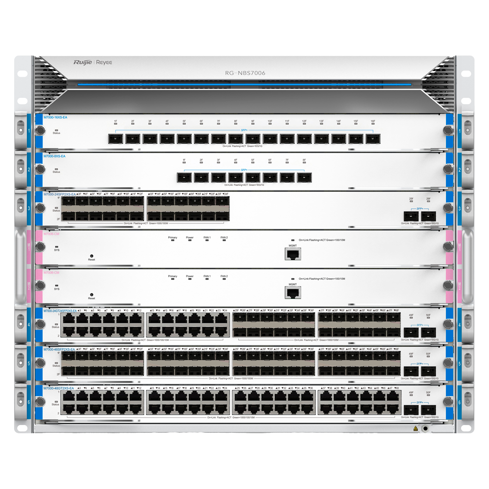 RUIJIE REYEE RG-NBS7006 Switch Modular 6 Puertos Gigabit PoE+ Cloud L3