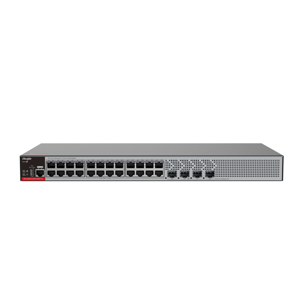RUIJIE REYEE RG-S2915-24GT4MS-P-L Switch 24 Puertos Gb PoE+ 4SFP L2