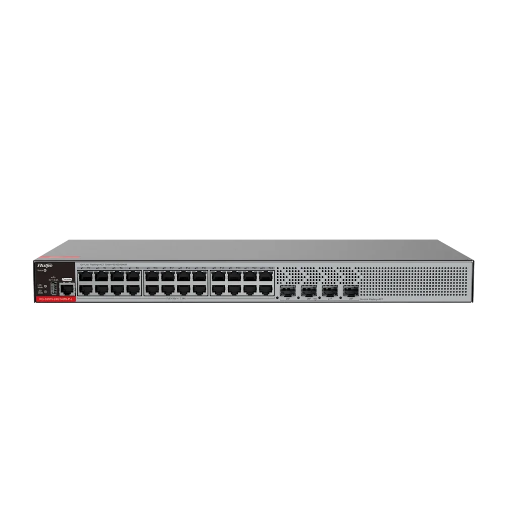 RUIJIE REYEE RG-S2915-24GT4MS-P-L Switch 24 Puertos Gb PoE+ 4SFP L2