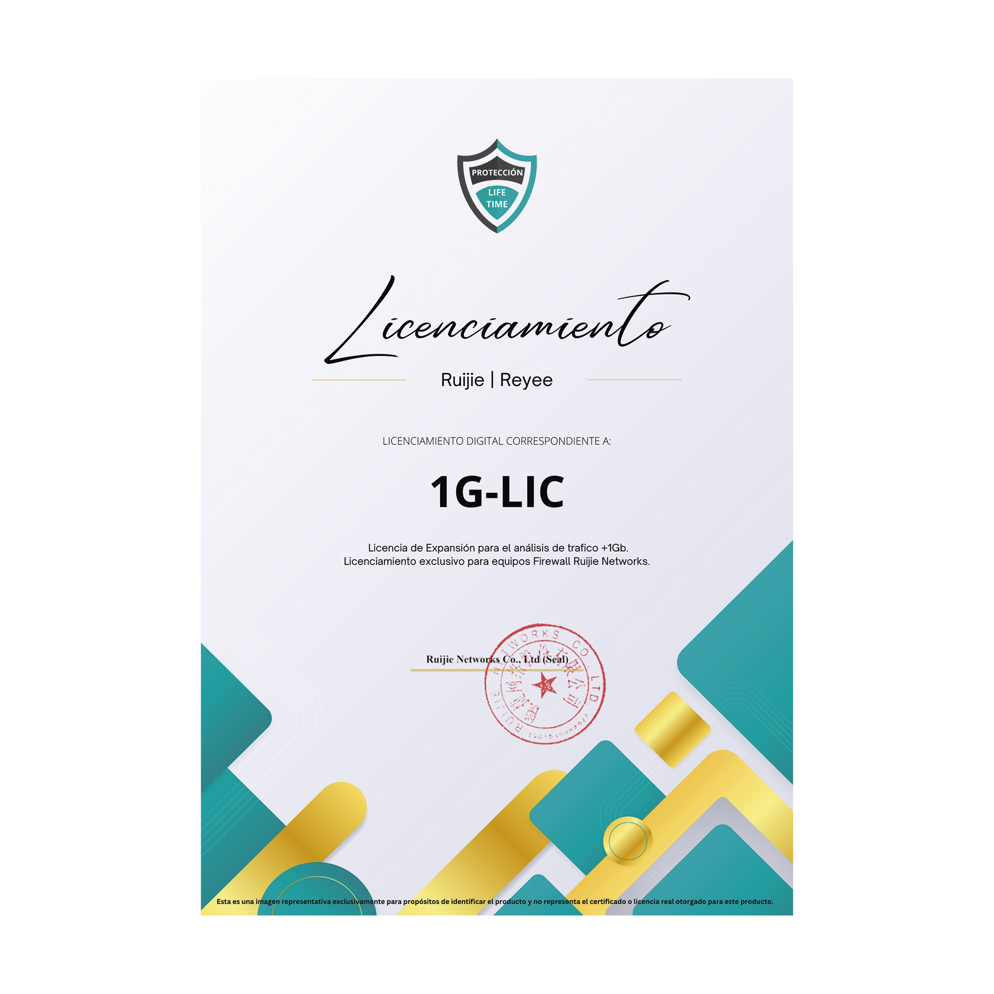 RUIJIE REYEE RG-WALL 1600-Z3200-S-1G-LIC Firewall Empresarial 1Gb