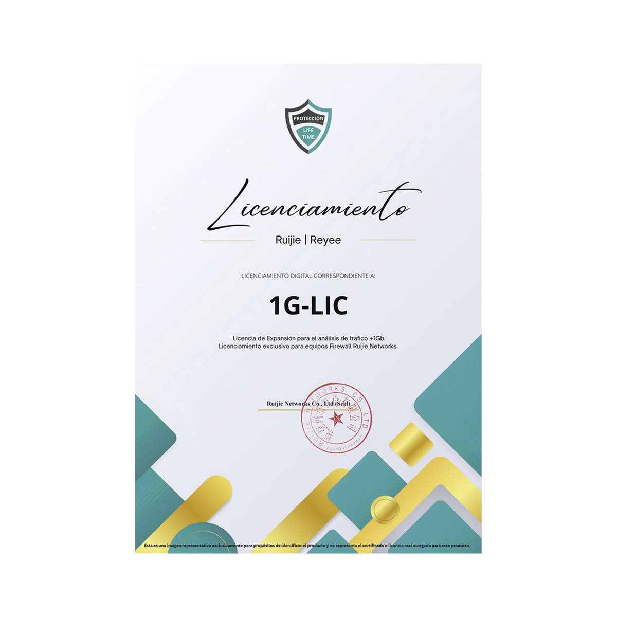 RUIJIE REYEE RG-WALL 1600-Z5100-S-LIS-E-1Y Licencia Firewall Empresarial de Alto Rendicimiento Anual