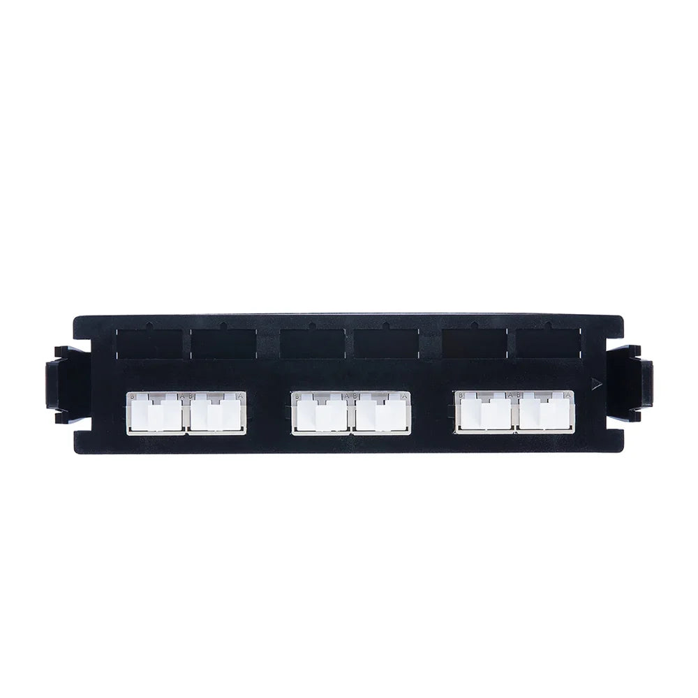 SIEMON RIC-F-LC12-01C Panel FO, 12 Acopladores, LC MM SM, Color Negro