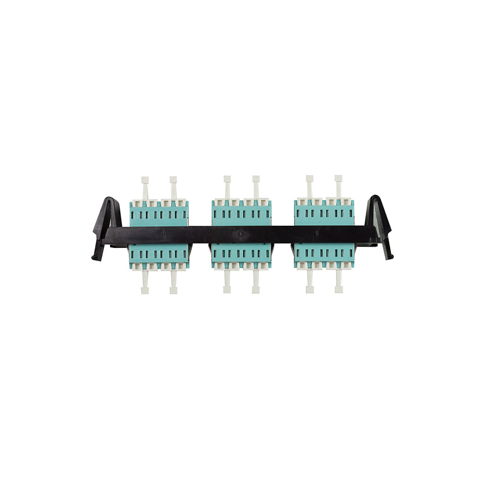 SIEMON RIC-F-LCQ24-01C Panel FO, 24 Quick-Pack, 6 Conectores LC Quad ,MM- M Negro
