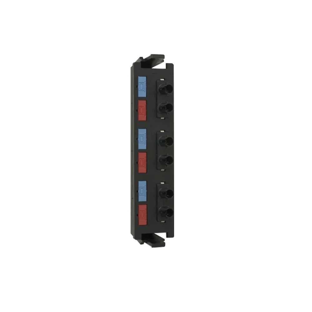 SIEMON RIC-F-SA6-01 Panel FO 6 Acopladores ST MM/SM Negro