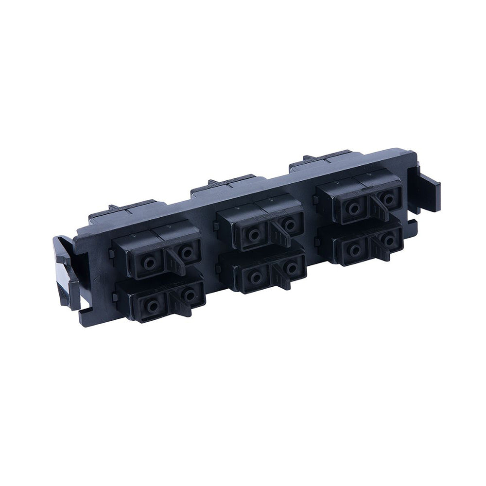 SIEMON RIC-F-SC12-01 Panel FO, con 12 Acopladores, SC MM-SM Color Negro