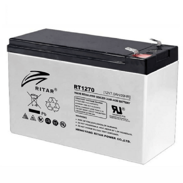 RITAR PS7-12R, Batería Seca 12v 7Amp