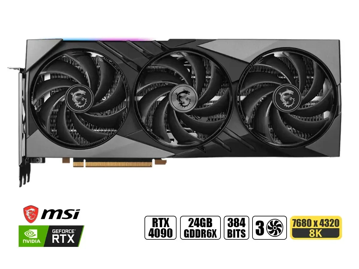 MSI RTX 4090 GAMING SLIM 24G Tarjeta de video MSI GeForce RTX 4090 GAMING SLIM 24G, 24GB GDDR6X, PCIe Gen 4.0