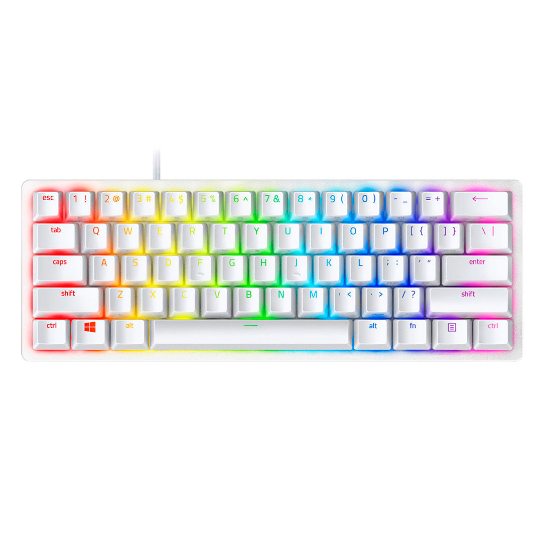 RAZER Huntsman Mini Teclado Mecanico RGB 60% Ingles Blanco