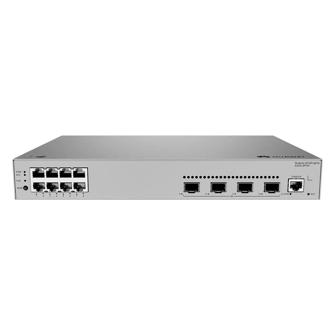 HUAWEI S220-8P4S Switch PoE 8 Puertos Gigabit 4SFP 125W Administrable L2 98012552