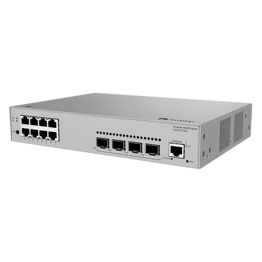 HUAWEI S220-8T4S Switch de Red 8 Puertos Gigabit 4SFP, L2 Administrable 98012551