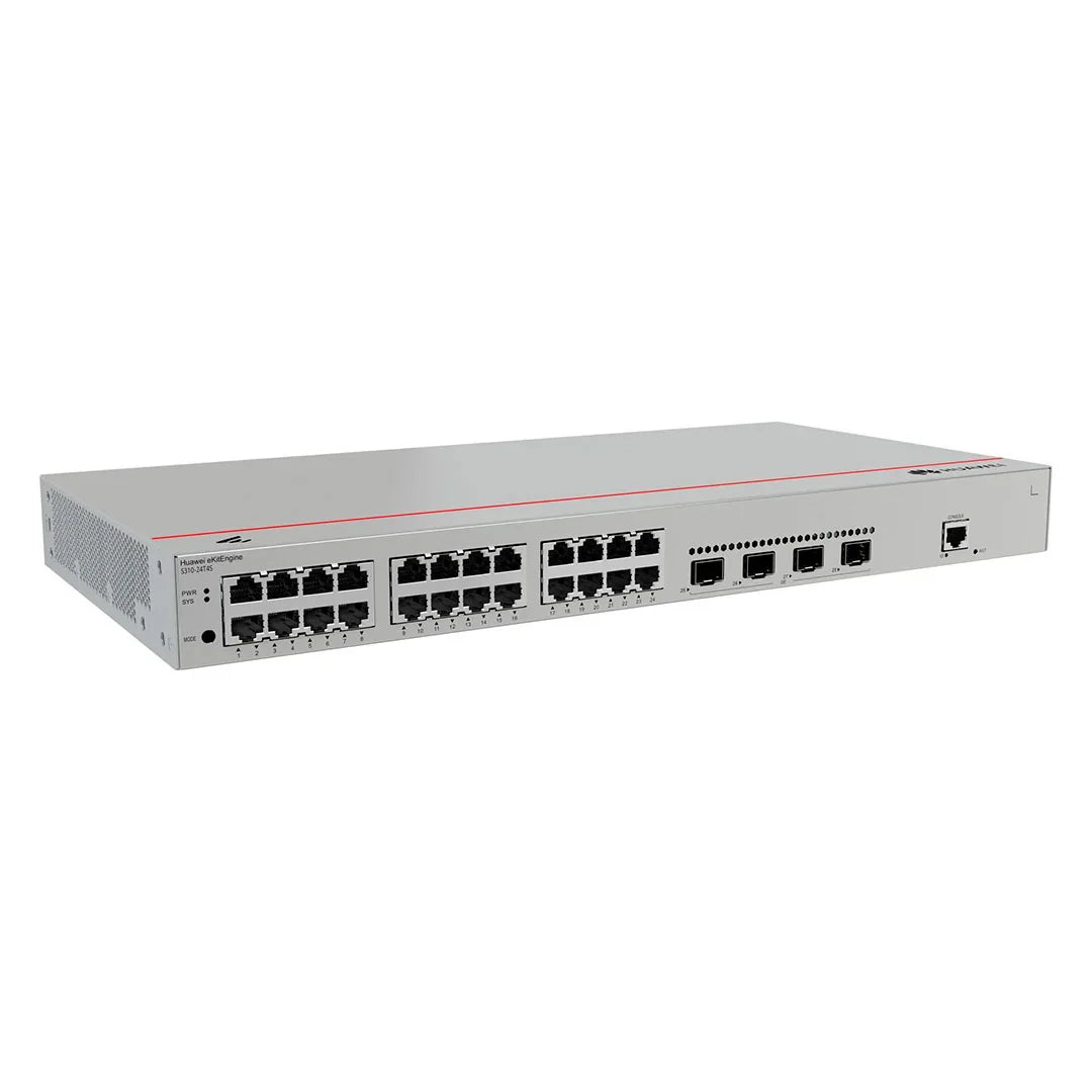 HUAWEI eKIT S310-24T4S Switch 24 Puertos Gigabit 4SFP 1GB 56Gbps Administrable L2+