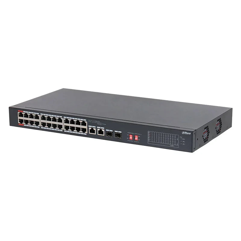 DAHUA DH-S3226-24ET-240 Switch de escritorio no administrado de 26 puertos con PoE de 24 puertos