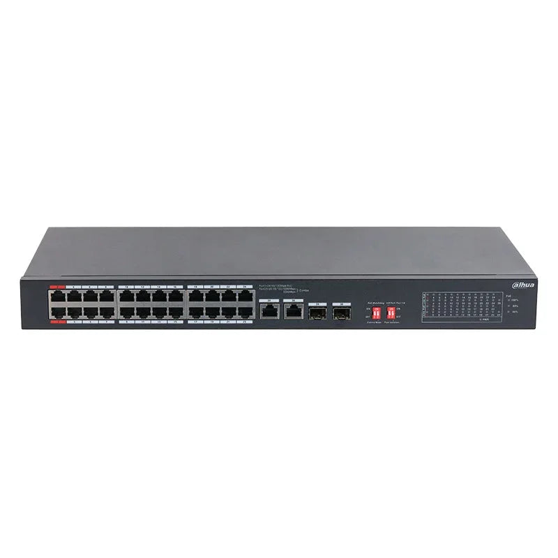 DAHUA DH-S3226-24ET-240 Switch de escritorio no administrado de 26 puertos con PoE de 24 puertos