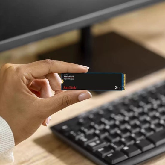SANDISK SSD PLUS 2TB Unidad M.2 NVMe PCIe SDSSDA3N-2T00-G26