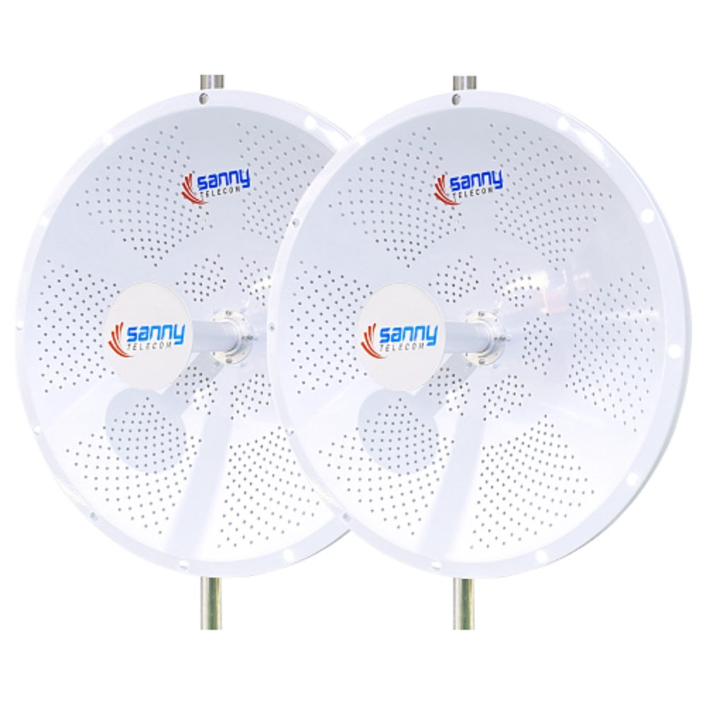 SANNY TELECOM STD6G30M2-PRO-2PK Pack de 2 antenas para PTP 25km 30dBi 5Ghz