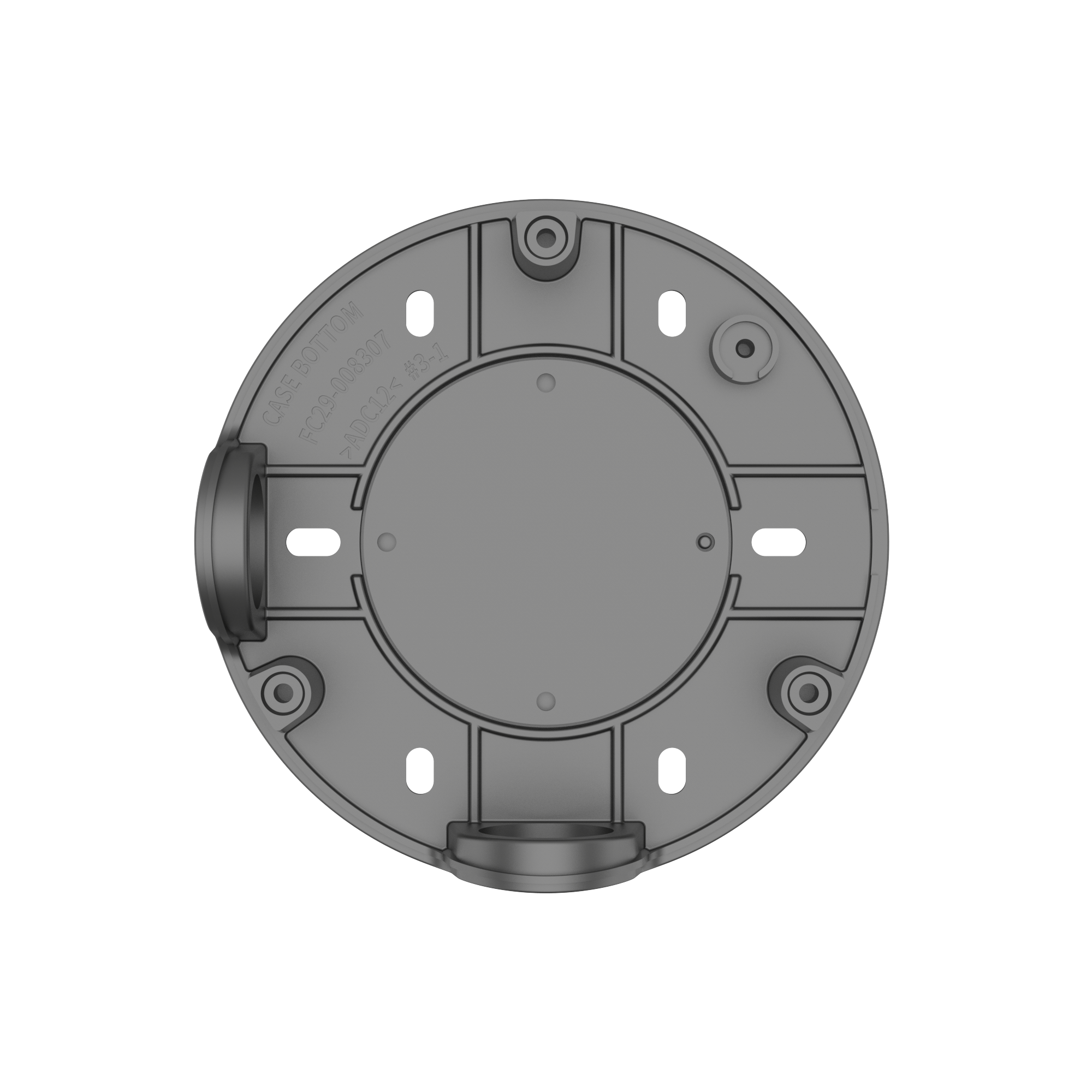 HANWHA VISION SBO-126B Caja Posterior Aluminio para Camaras de Seguridad