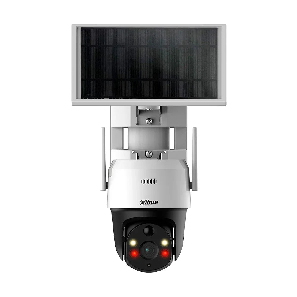 DAHUA DH-SD2A400HB-GN-AGQ-PV, Cámara de Seguridad Solar 4G, 2K, 4MP, IR/LED 30m, Pir Sensor. Micrófono y Parlante