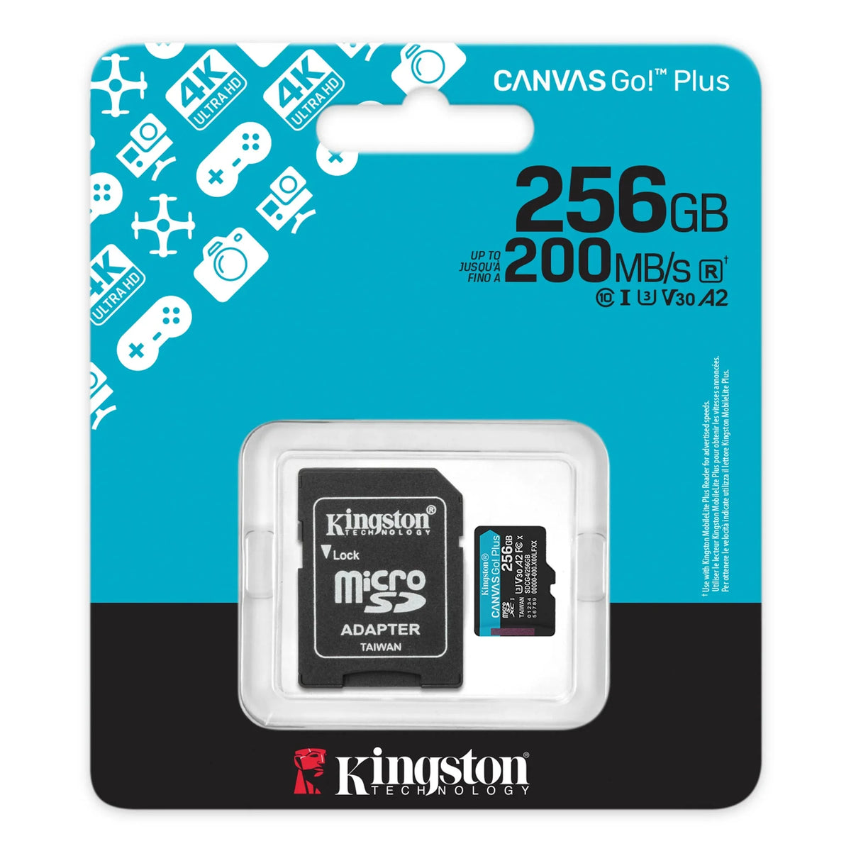 KINGSTON SDCG4/256GB CANVAS GO PLUS Memoria MicroSD 256GB