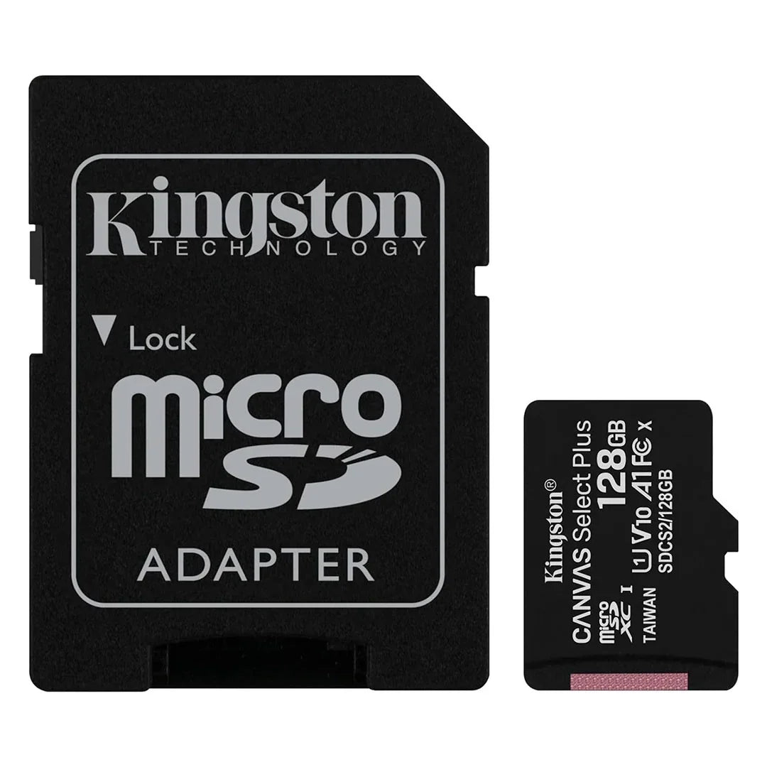 KINGSTON SDCS2/128GB Memoria microSD 128GB Canvas Select C10 con adaptador SD