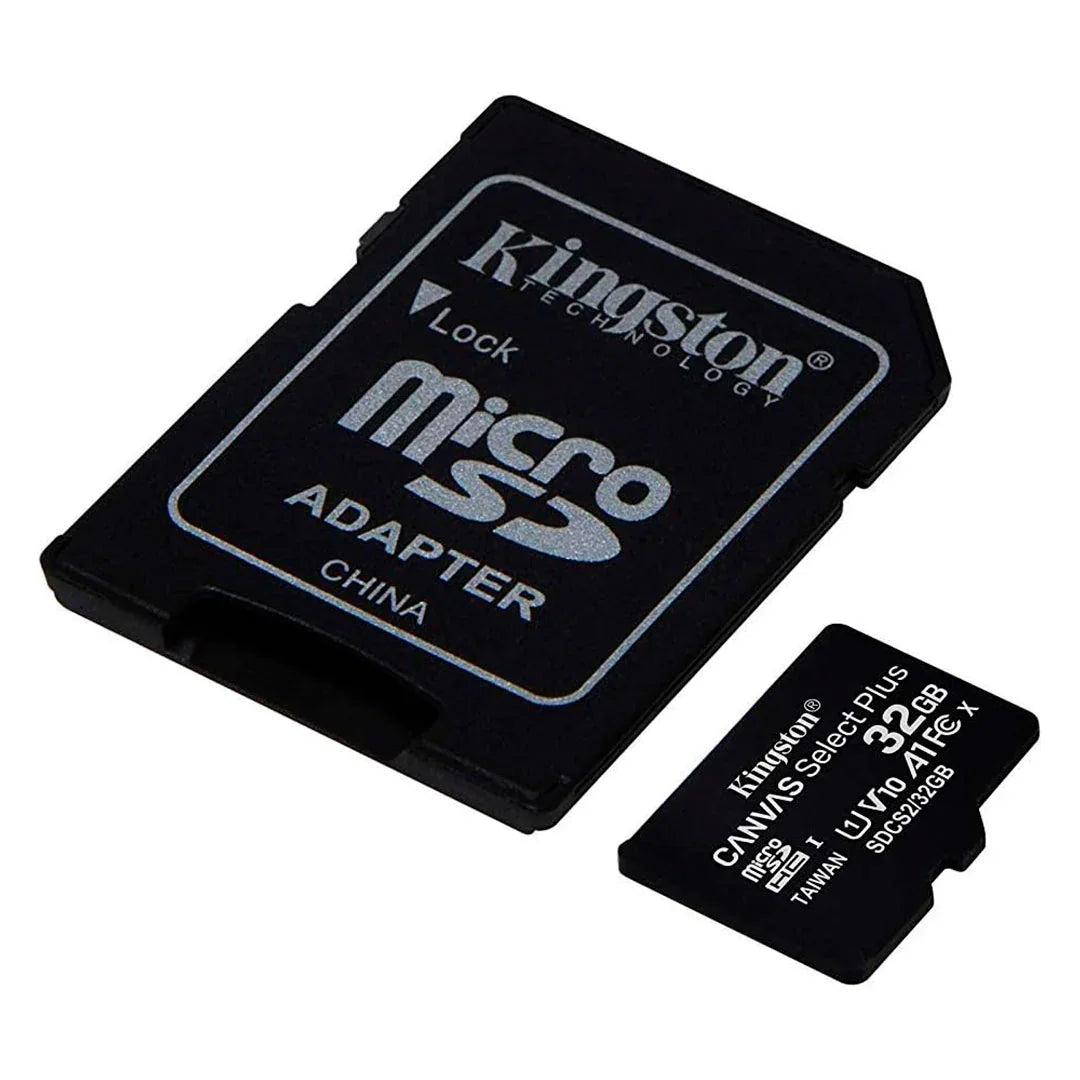 KINGSTON SDCS2/32GB Memoria microSD 32GB Canvas Select C10 con adaptador SD