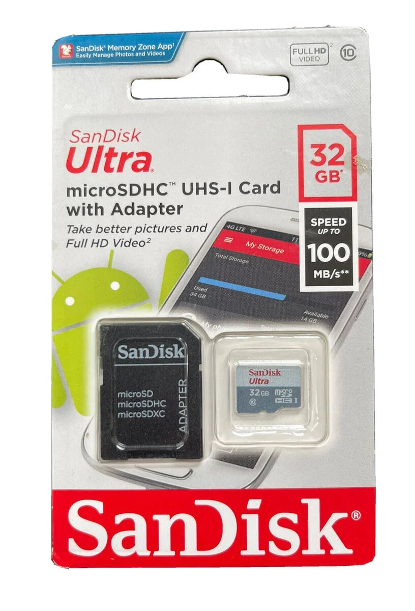 SANDISK SDSQUNR-032G-GN3MA Tarjeta microSDXC 32GB Ultra UHS-I Clase 10