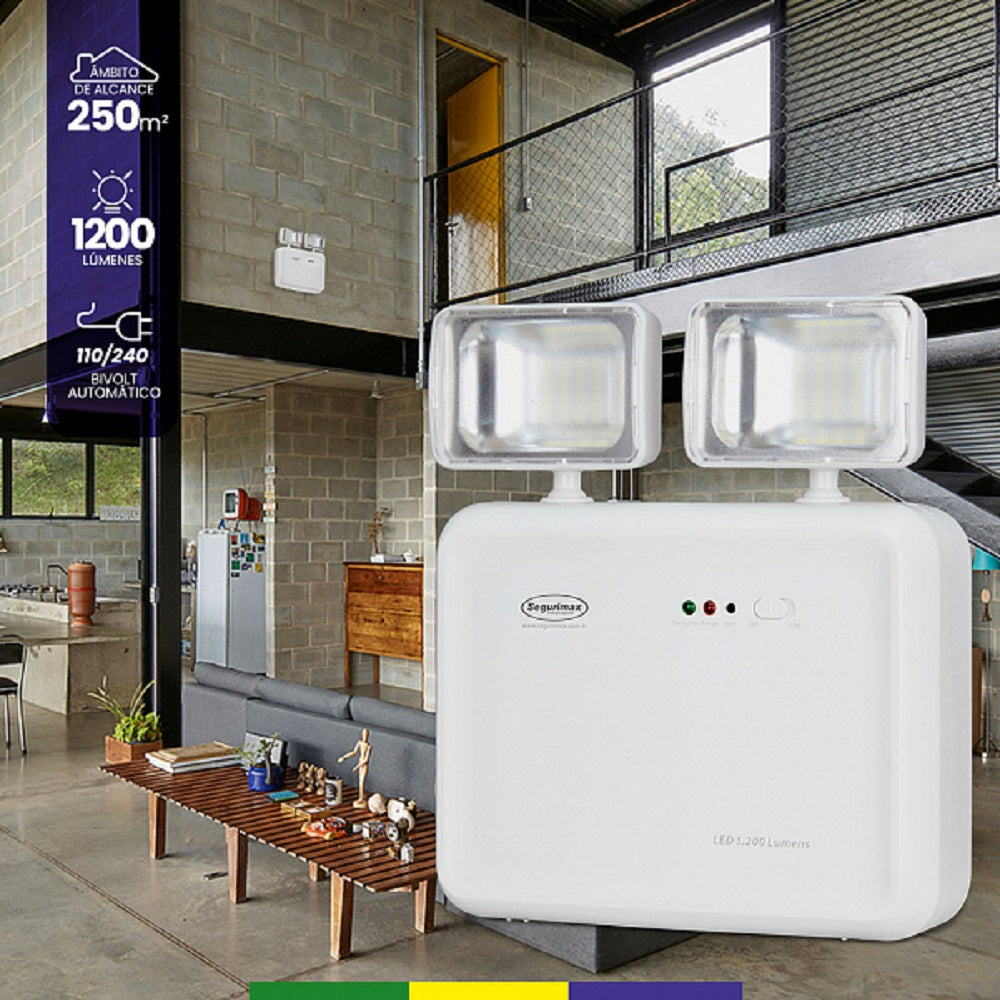 SEGURIMAX 26568 Luz de emergencia Led Titan IP65 1200 lúmens 3h 6000K-7000K