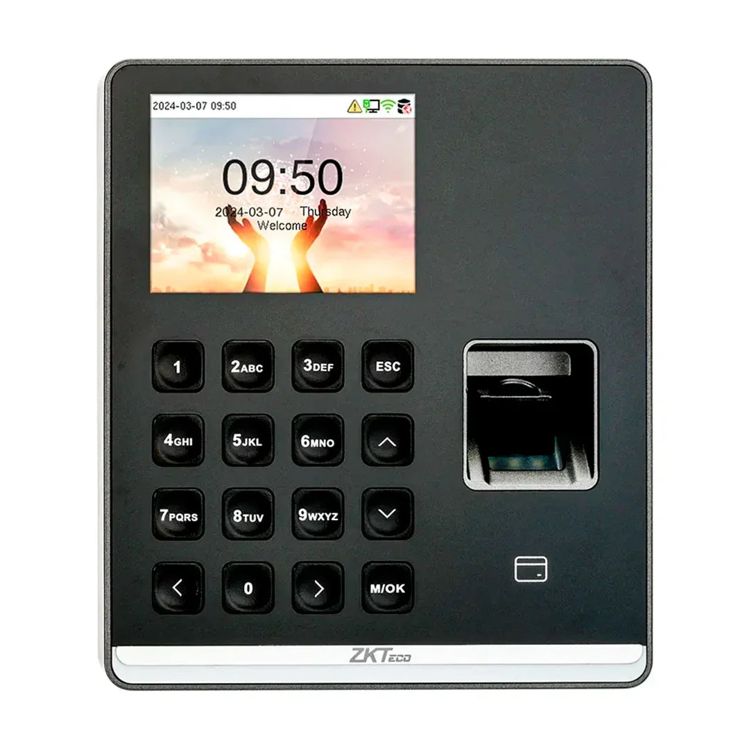 ZKTECO SENSEFP M1 Control de Asistencia Negro Con Lector de Huella y Tarjeta