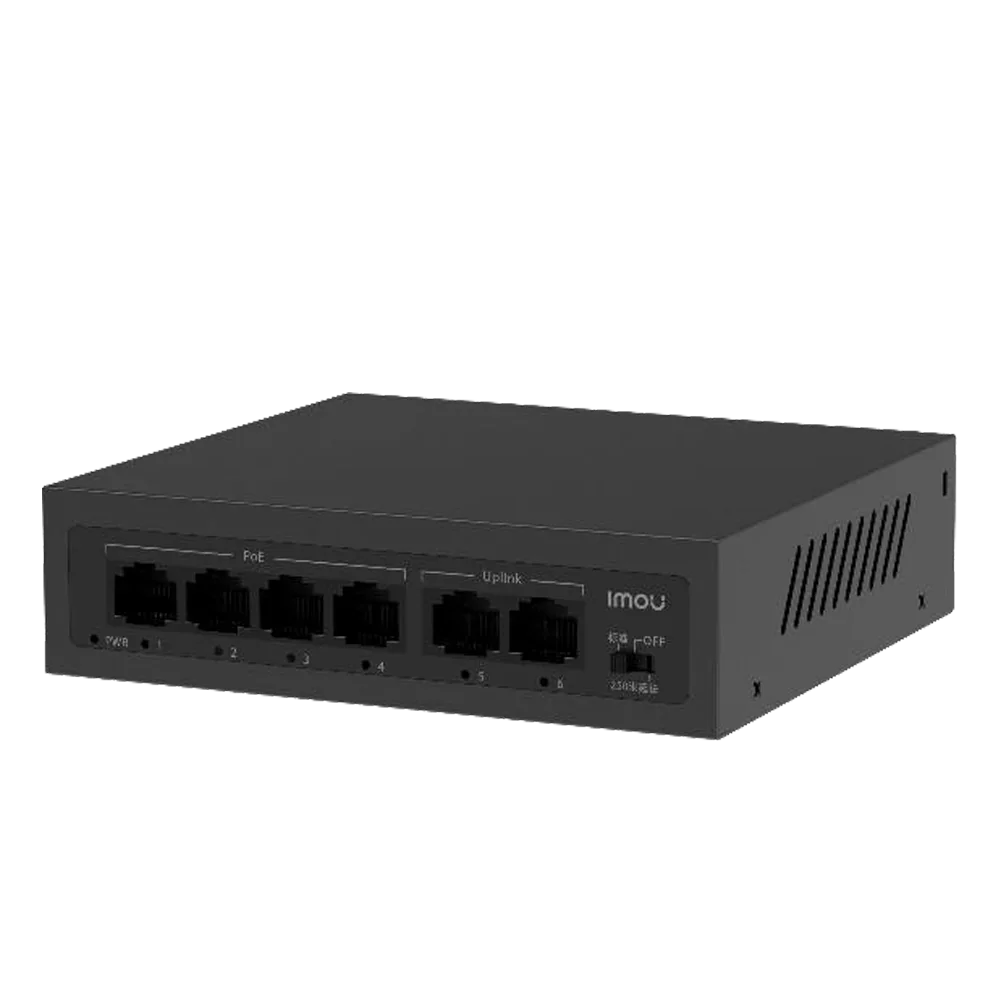 IMOU SF106P Switch 6 Puertos Gigabit 4P PoE 2P Uplink 45W