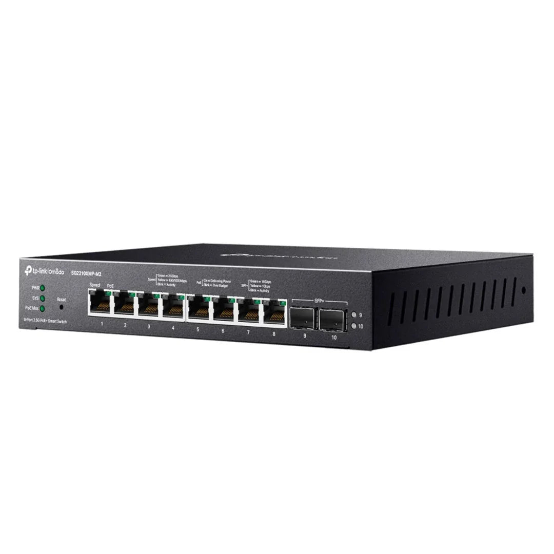 TP-LINK SG2210XMP-M2 Switch PoE+ 8 Puertos 2.5G 2SFP+ 10G OMADA 160W Smart