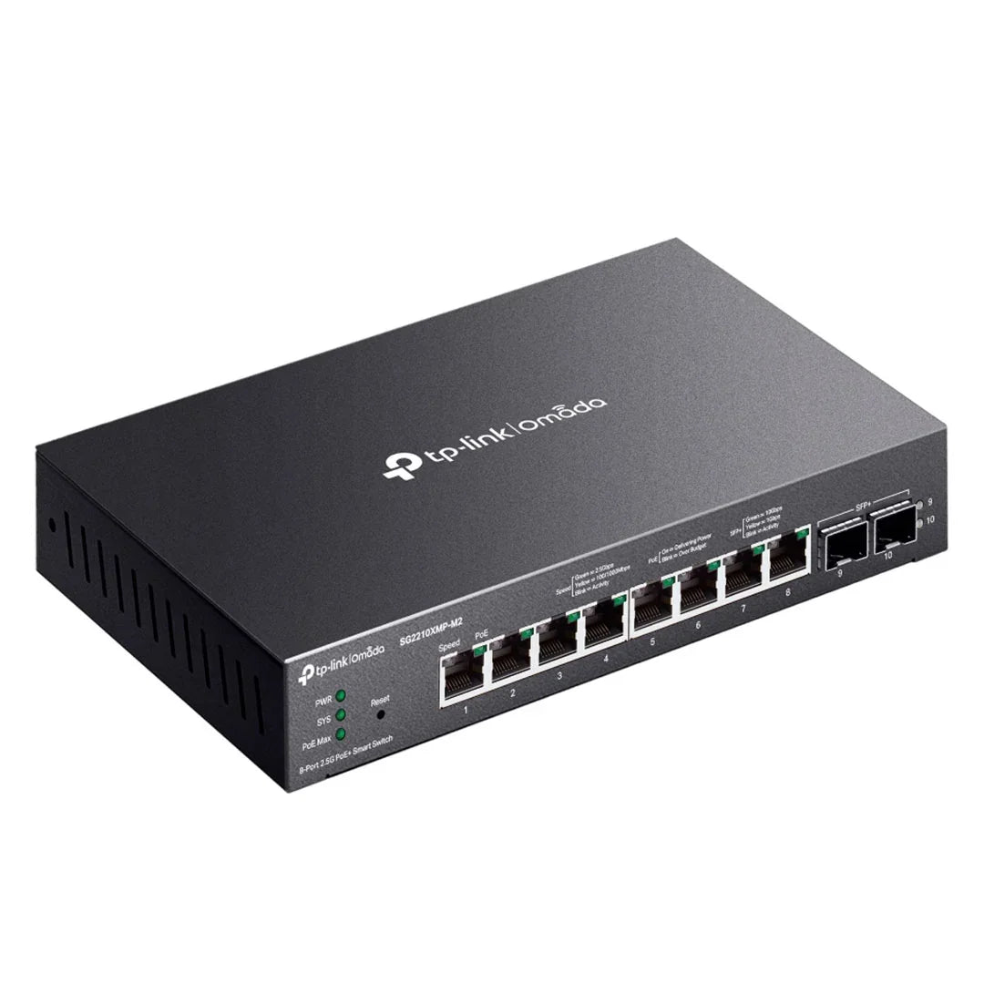 TP-LINK SG2210XMP-M2 Switch PoE+ 8 Puertos 2.5G 2SFP+ 10G OMADA 160W Smart