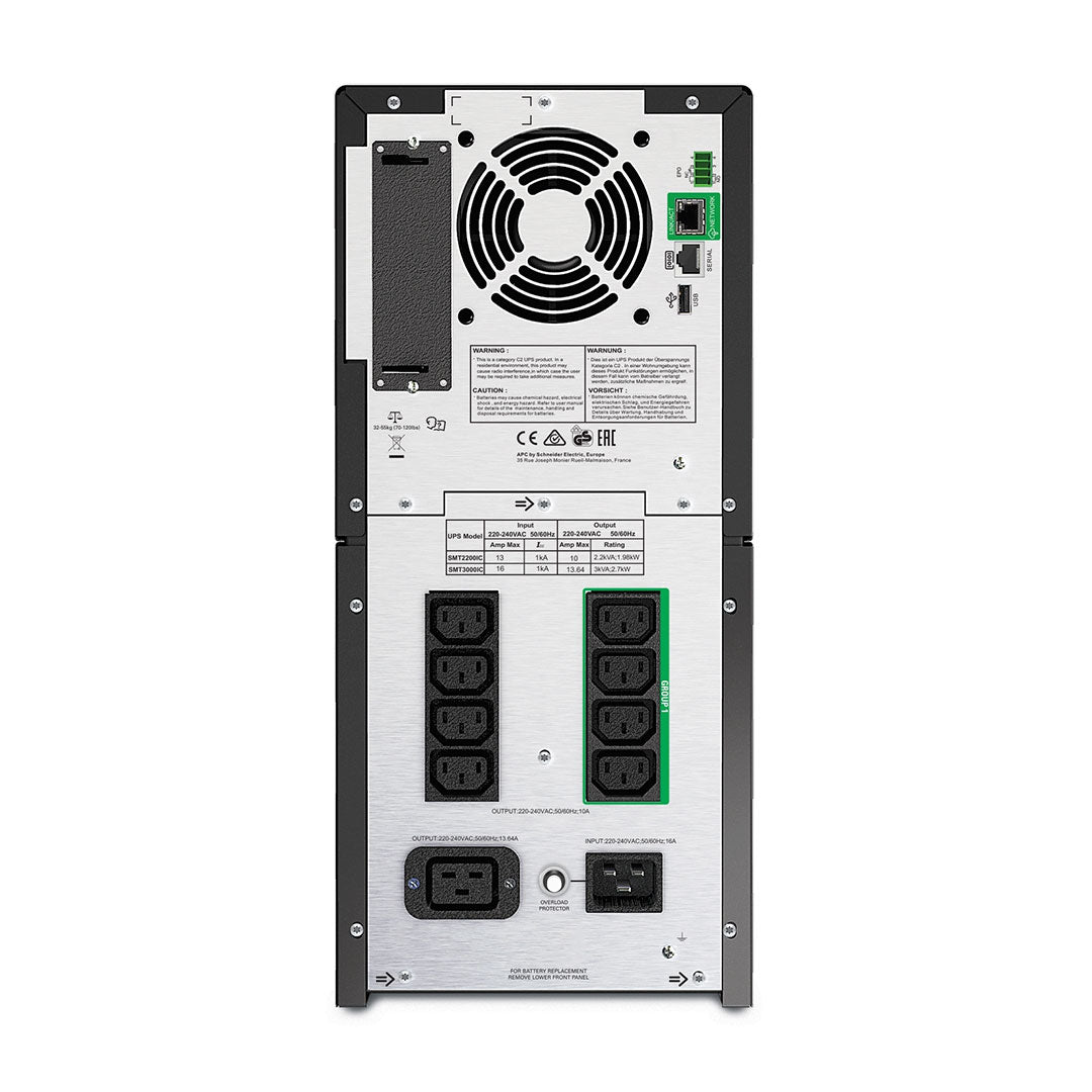 APC SMT2200IC UPS Online 2.2kva 1.98w Torre AVR 8 Tomas Pantalla LCD