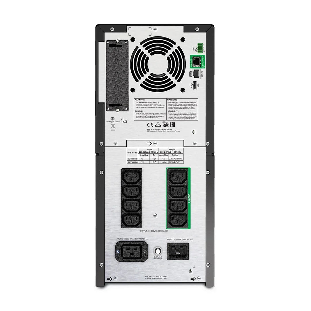 APC SMT2200IC UPS Online 2.2kva 1.98w Torre AVR 8 Tomas Pantalla LCD