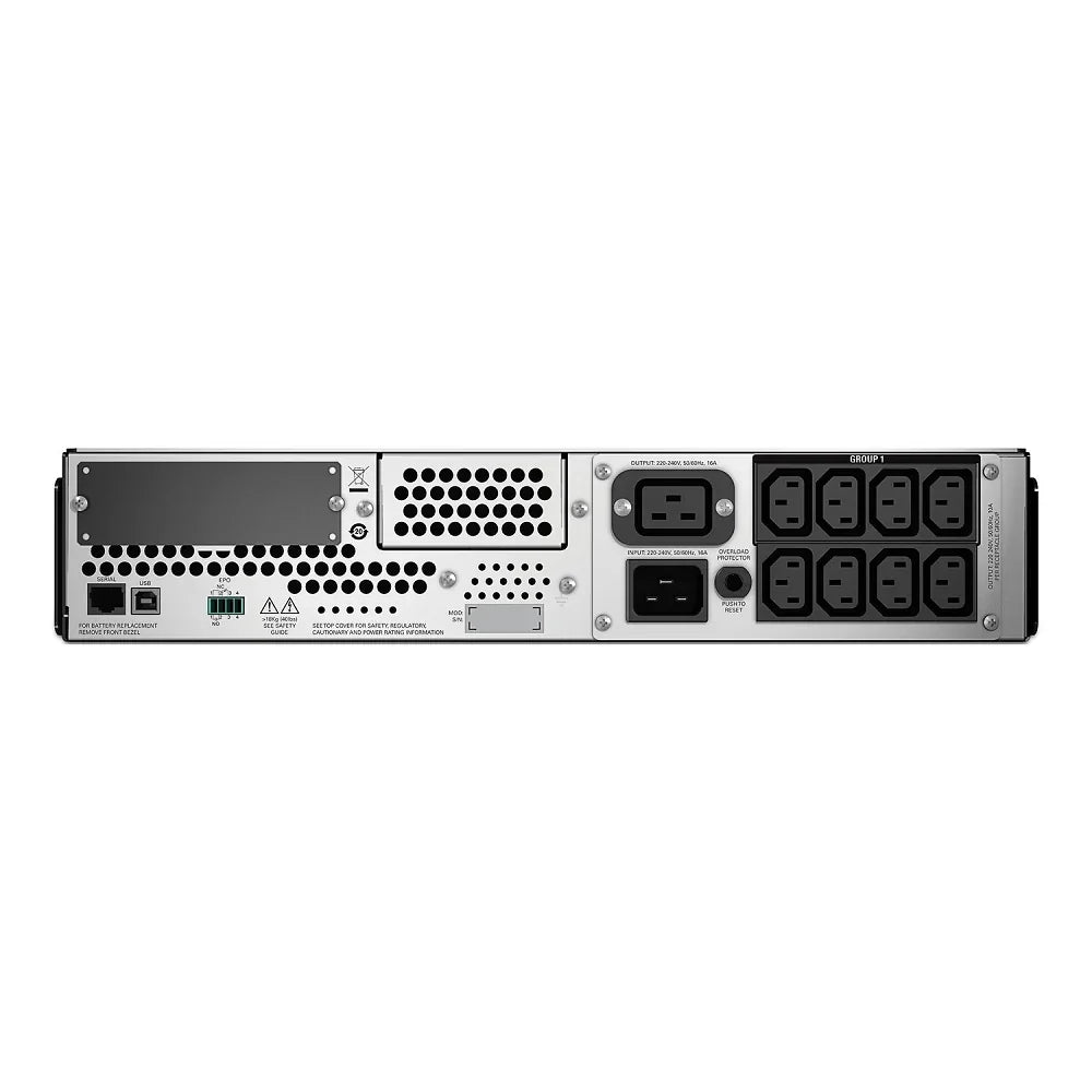 APC SMT2200RMI2UC UPS Online 2.2kva 1.98kw 2ru 8 Tomas Montaje Bastidor Pantalla LCD