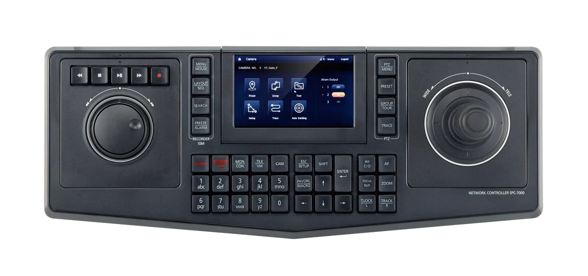 HANWHA VISION SPC-7000 Controlador de Joystick 3D para PTZ