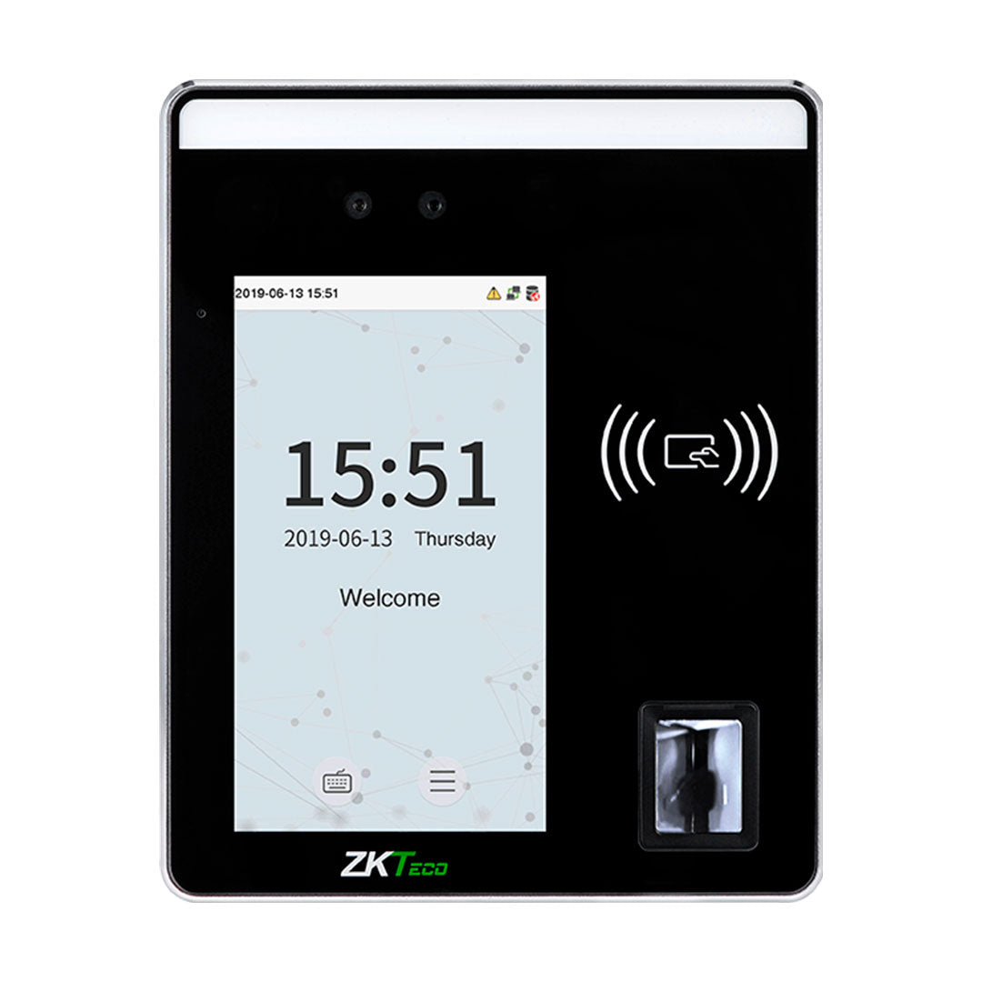 ZKTECO SPEEDFACE-H5L Control de Acceso y Asistencia con Lector de Huella, Rostro, Tarjeta y PIN