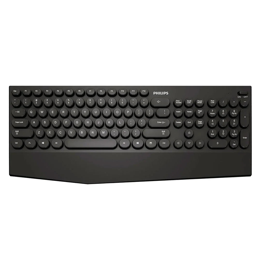 PHILIPS K303 Teclado Inalámbrico Bluetooth 4.0 105 Teclas POP Negro SPK6303